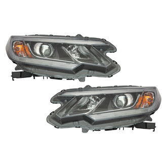 Pacific Best® - Driver and Passenger Side Replacement Headlight Set (NSF Certified)