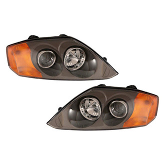 Pacific Best® - Driver and Passenger Side Replacement Headlight Set (CAPA Certified)