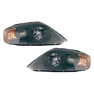 Pacific Best® - Driver and Passenger Side Replacement Headlight Set (CAPA Certified)