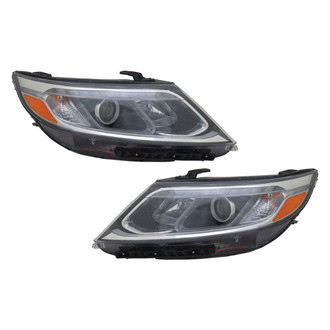Pacific Best® - Driver and Passenger Side Replacement Headlight Set (CAPA Certified)