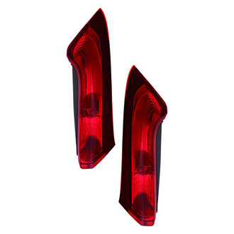 Pacific Best® - Driver and Passenger Side Upper Replacement Tail Lights (Standard Line)