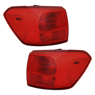 Pacific Best® - Driver and Passenger Side Replacement Tail Lights (Standard Line)