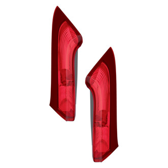 Pacific Best® - Driver and Passenger Side Upper Replacement Tail Lights (CAPA Certified)