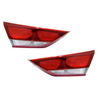 Pacific Best® - Driver and Passenger Side Inner Replacement Tail Lights (CAPA Certified)