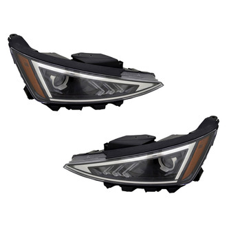 Pacific Best® - Driver and Passenger Side Replacement Headlight Set (Standard Line)