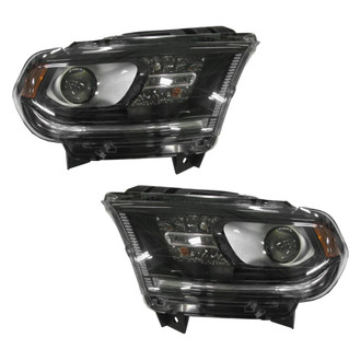 Pacific Best® - Driver and Passenger Side Replacement Headlight Set (CAPA Certified)
