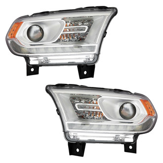 Pacific Best® - Driver and Passenger Side Replacement Headlight Set (CAPA Certified)
