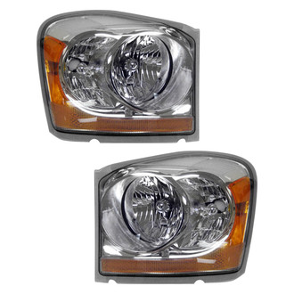 Pacific Best® - Driver and Passenger Side Replacement Headlight Set (CAPA Certified)