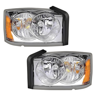 Pacific Best® - Driver and Passenger Side Replacement Headlight Set (NSF Certified)