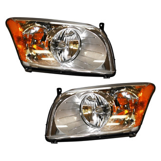 Pacific Best® - Driver and Passenger Side Replacement Headlight Set (CAPA Certified)