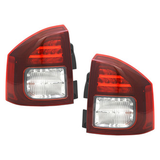 Pacific Best® - Driver and Passenger Side Replacement Tail Light Lens and Housings (Standard Line)