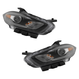 Pacific Best® - Driver and Passenger Side Replacement Headlight Set (Standard Line)