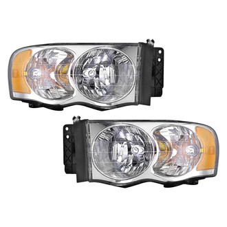 Pacific Best® - Driver and Passenger Side Replacement Headlight Set (CAPA Certified)