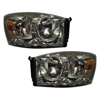 Pacific Best® - Driver and Passenger Side Replacement Headlight Set (Standard Line)