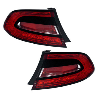 Pacific Best® - Driver and Passenger Side Outer Replacement Tail Lights (Standard Line)