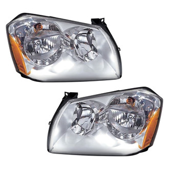 Pacific Best® - Driver and Passenger Side Replacement Headlight Set (Standard Line)