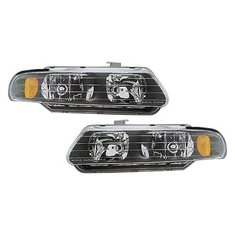 Pacific Best® - Driver and Passenger Side Replacement Headlight Set (Standard Line)