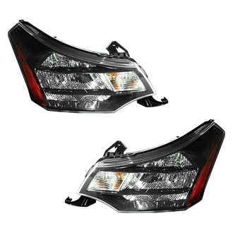 Pacific Best® - Driver and Passenger Side Replacement Headlight Set (CAPA Certified)