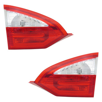Pacific Best® - Driver and Passenger Side Inner Replacement Tail Lights (NSF Certified)