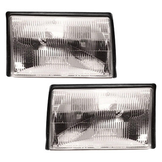 Pacific Best® - Driver and Passenger Side Replacement Headlight Set (Standard Line)