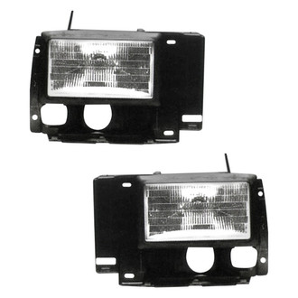 Pacific Best® - Driver and Passenger Side Replacement Headlight Set (Standard Line)