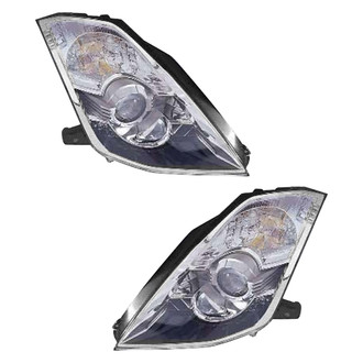Pacific Best® - Driver and Passenger Side Replacement Headlight Set (Standard Line)