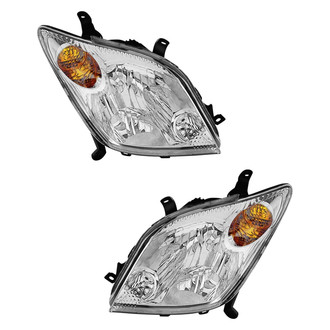 Pacific Best® - Driver and Passenger Side Replacement Headlight Set (Standard Line)