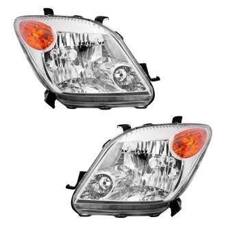 Pacific Best® - Driver and Passenger Side Replacement Headlight Set Lens and Housing (Standard Line)