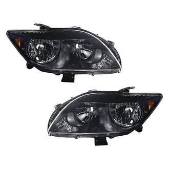 Pacific Best® - Driver and Passenger Side Replacement Headlight Set Lens and Housing (CAPA Certified)