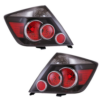 Pacific Best® - Driver and Passenger Side Replacement Tail Light Lens and Housings (Standard Line)