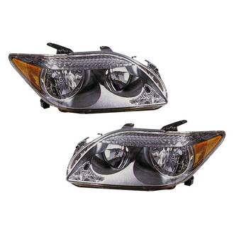 Pacific Best® - Driver and Passenger Side Replacement Headlight Set Lens and Housing (CAPA Certified)