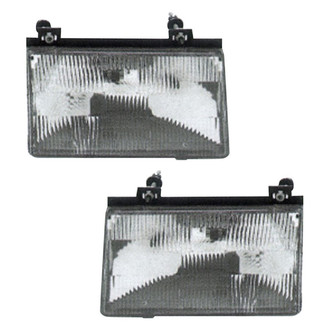 Pacific Best® - Driver and Passenger Side Replacement Headlight Set (Standard Line)