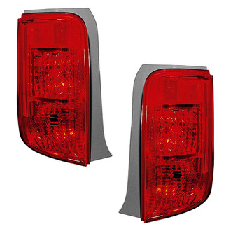 Pacific Best® - Driver and Passenger Side Replacement Tail Light Lens and Housings (Standard Line)