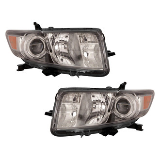 Pacific Best® - Driver and Passenger Side Replacement Headlight Set Lens and Housing (CAPA Certified)