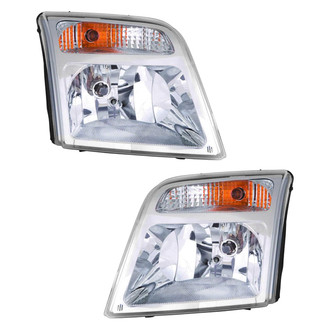 Pacific Best® - Driver and Passenger Side Replacement Headlight Set (CAPA Certified)