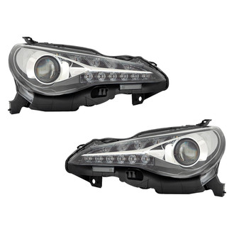 Pacific Best® - Driver and Passenger Side Replacement Headlight Set (Standard Line)