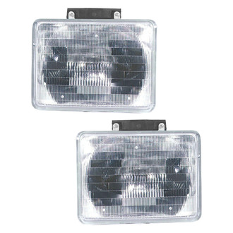Pacific Best® - Driver and Passenger Side Replacement Headlight Set (Standard Line)