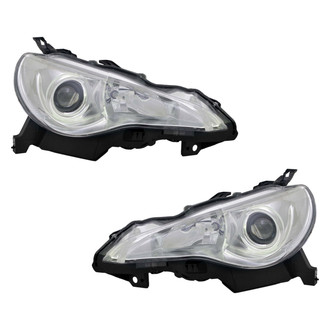 Pacific Best® - Driver and Passenger Side Replacement Headlight Set (CAPA Certified)