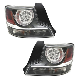 Pacific Best® - Driver and Passenger Side Replacement Tail Light Lens and Housings (Standard Line)