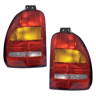Pacific Best® - Driver and Passenger Side Replacement Tail Light Lens and Housings (Standard Line)