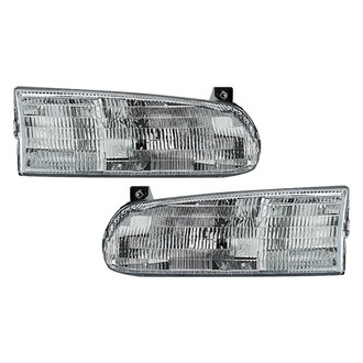 Pacific Best® - Driver and Passenger Side Replacement Headlight Set (Standard Line)