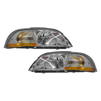 Pacific Best® - Driver and Passenger Side Replacement Headlight Set (Standard Line)