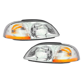 Pacific Best® - Driver and Passenger Side Replacement Headlight Set (Standard Line)