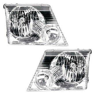 Pacific Best® - Driver and Passenger Side Replacement Headlight Set (CAPA Certified)