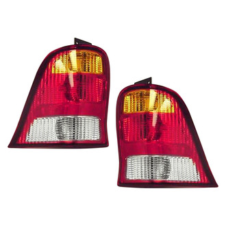 Pacific Best® - Driver and Passenger Side Replacement Tail Light Lens and Housings (Standard Line)