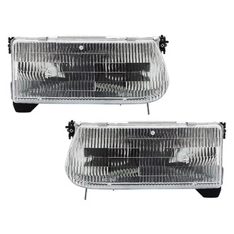 Pacific Best® - Driver and Passenger Side Replacement Headlight Set (Standard Line)