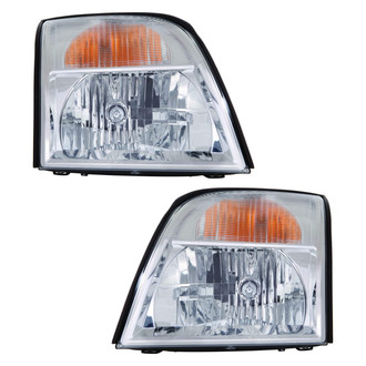 Pacific Best® - Driver and Passenger Side Replacement Headlight Set (Standard Line)