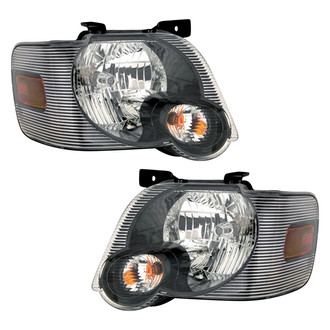 Pacific Best® - Driver and Passenger Side Replacement Headlight Set (Standard Line)