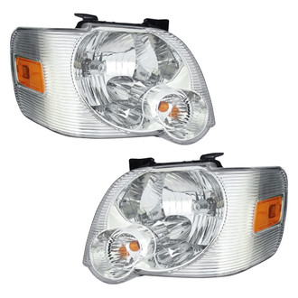 Pacific Best® - Driver and Passenger Side Replacement Headlight Set (CAPA Certified)