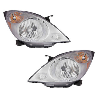 Pacific Best® - Driver and Passenger Side Replacement Headlight Set (CAPA Certified)